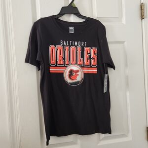 Baltimore Orioles Kids Black Short Sleeve Tee